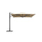 SOMBRILLA DE EXTERIOR KHAKI BASE EN METAL GRIS