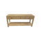 THREE DRAWER CONSOLE TABLE, NATURAL