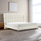 CAMA KING EN TELA BLANCA