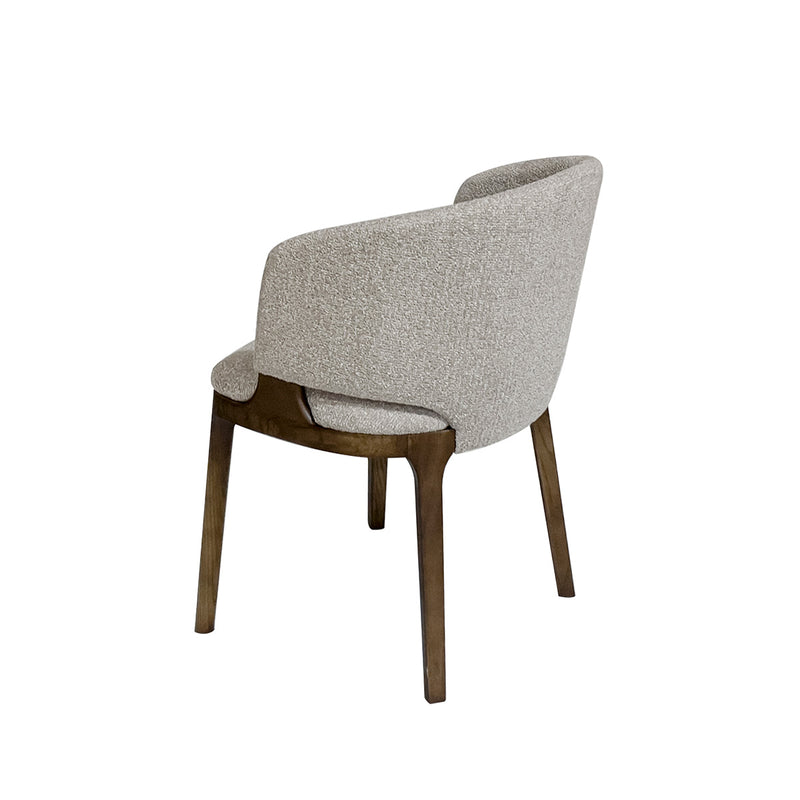 SILLA DE COMEDOR EN TELA GRIS