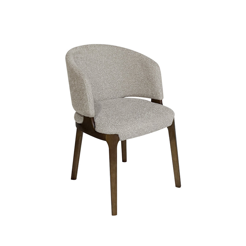 SILLA DE COMEDOR EN TELA GRIS