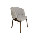 SILLA DE COMEDOR EN TELA GRIS