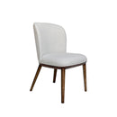 SILLA DE COMEDOR EN TELA LINWOOD Y PATAS ACABADO DE MADERA