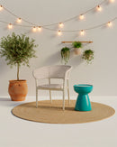 2048 DINING ARMCHAIR, FRAME:BEIGE 70108, ROPE OF SEAT AND BACK:SAND HF-006