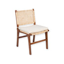 SILLA DE COMEDOR ACABADO DE MADERA Y PAJILLA