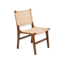 SILLA DE COMEDOR ACABADO DE MADERA Y PAJILLA