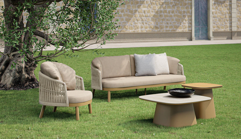 SOFA DE EXTERIOR DE TRES ASIENTOS VATICAN II