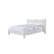 CAMA QUEEN EN TELA BLANCA