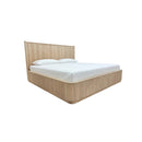 CAMA KING ACABADO DE MADERA NATURAL