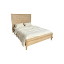 CAMA KING ACABADO DE MADERA NATURAL