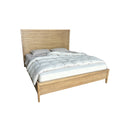CAMA QUEEN ACABADO DE MADERA NATURAL