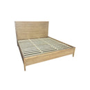 CAMA QUEEN ACABADO DE MADERA NATURAL