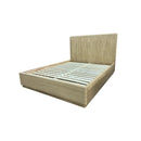 CAMA KING ACABADO DE MADERA NATURAL