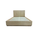 CAMA KING ACABADO DE MADERA NATURAL
