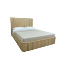 CAMA KING ACABADO DE MADERA NATURAL