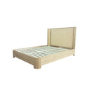CAMA QUEEN ACABADO DE MADERA NATURAL
