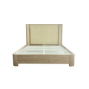 CAMA QUEEN ACABADO DE MADERA NATURAL