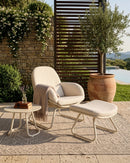 NORDIN SET, POWDER COATED ALUMINUM, FRAME: CUSHION: PEARL MH-1753, FRAME: IVORY WHITE