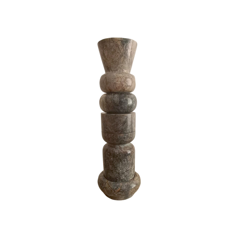 SET DE 5 PORTAVELAS DE MÁRMOL FOREST