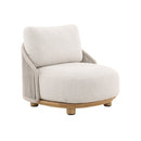BUTACA DE EXTERIOR BEIGE CON OTTOMAN - 2PCS