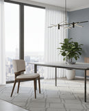 SILLA DE COMEDOR EN TELA BEIGE