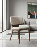 SILLA DE COMEDOR EN TELA BEIGE