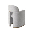 SILLA DE COMEDOR EN TELA TEXTURIZADA GRIS