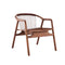 ARMCHAIR, SOLID ASH TIMBER FRAME WITH WOVEN BACK