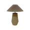 TERRACOTTA TABLE LAMP WITH SHADE