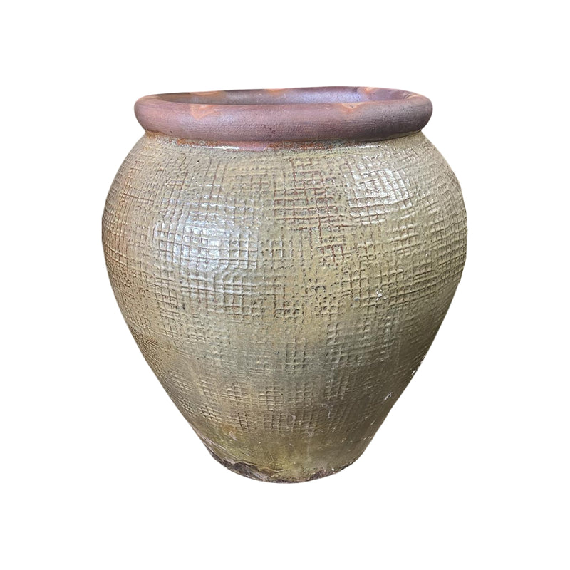 MACETERO EN COLOR MARRON AMARILLO