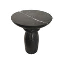 MESA LATERAL EN MARMOL NEGRO