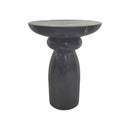 MESA LATERAL EN MARMOL NEGRO