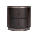 MESA DE NOCHE TOPE CAFE Y ACABADO DE MADERA