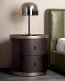 MESA DE NOCHE TOPE CAFE Y ACABADO DE MADERA