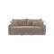 SOFA CAMA EN TELA MARRON CLARO