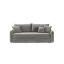 SOFA CAMA EN TELA GRIS