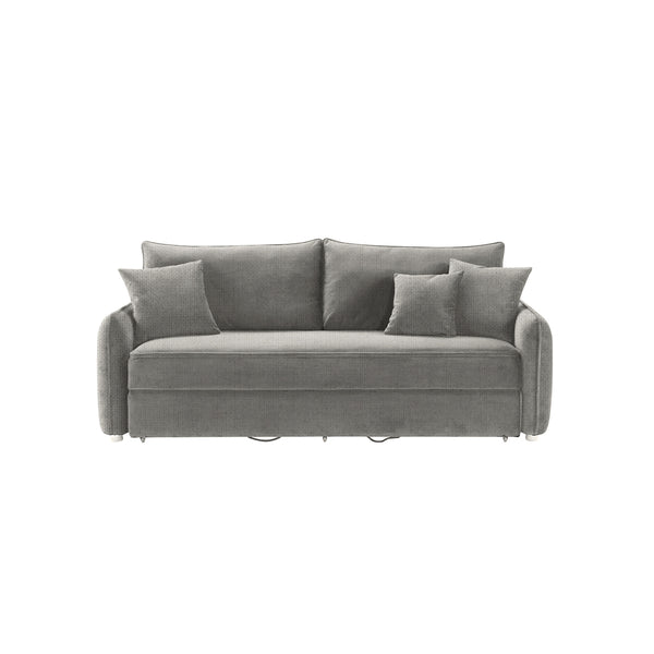 SOFA CAMA EN TELA GRIS