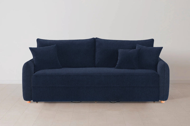 SOFA CAMA EN TELA AZUL