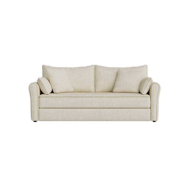 SOFA CAMA EN TELA BEIGE
