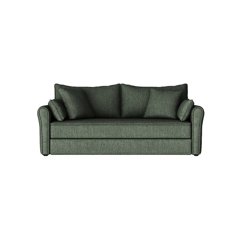 SOFA CAMA EN TELA VERDE