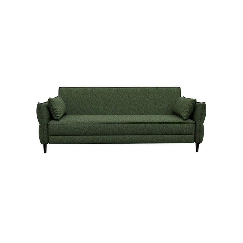 SOFA CAMA EN TELA VERDE