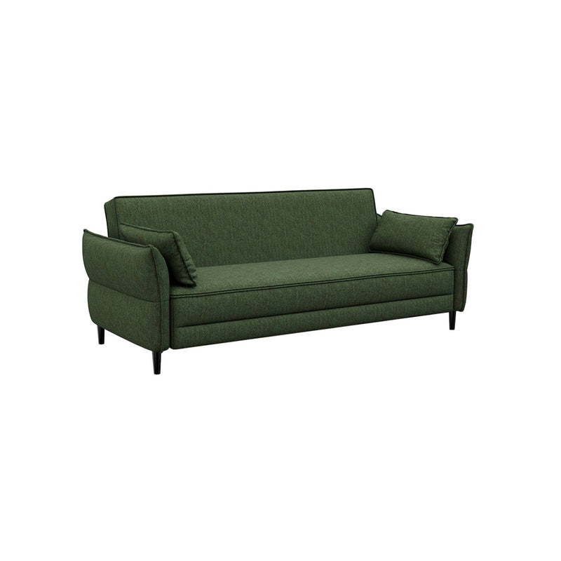 SOFA CAMA EN TELA VERDE