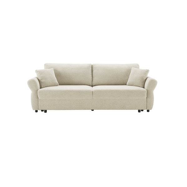 SOFA CAMA EN TELA BEIGE