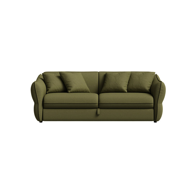 SOFA CAMA EN TELA VERDE
