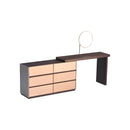 ESCRITORIO DORADO Y ACABADO DE MADERA