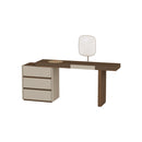 GAVETERO BEIGE Y ACABADO DE MADERA