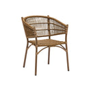 SILLA DE COMEDOR DE EXTERIOR EN RATAN Y ALUMINIO