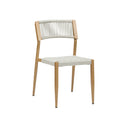 SILLA DE COMEDOR RATAN NATURAL Y CUERDA GRIS