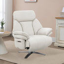 BUTACA RECLINABLE ELECTRICA CON FRENTE DE PIEL BEIGE