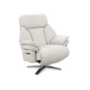 BUTACA RECLINABLE ELECTRICA CON FRENTE DE PIEL BEIGE